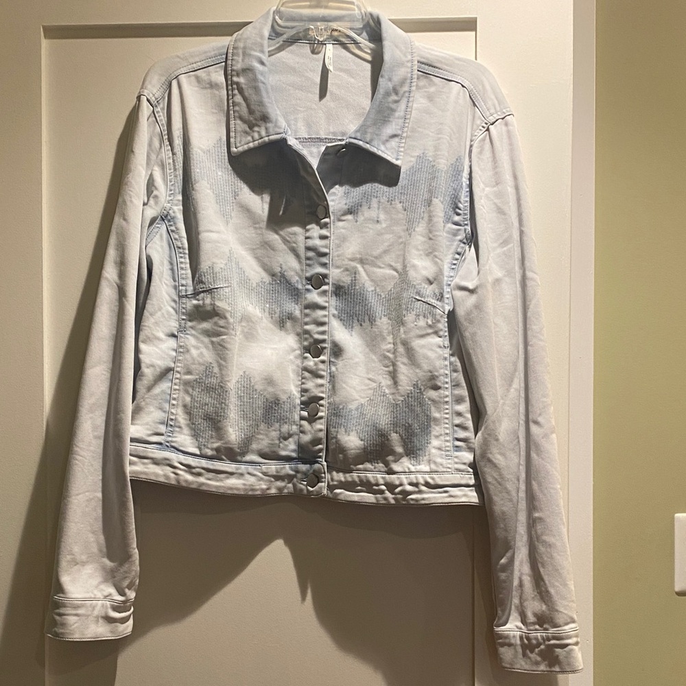 Women's Acid-wash Denim Jacket by Tribal Jeans. Size L